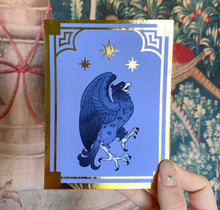 Load image into Gallery viewer, Ravenclaw Gold Foil Art Print (Small)