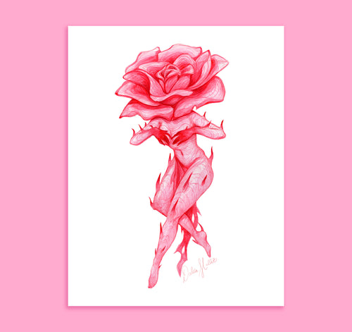 Rose Fairy Art Print