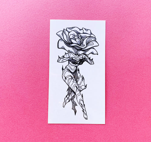 Temporary Tattoo Rose Fairy